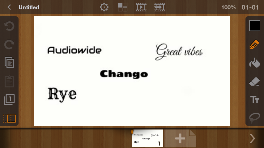 Add more fonts for the text tool and custom fonts / FlipaClip ...